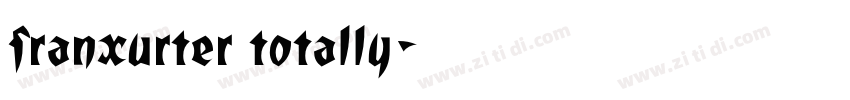 franxurter totally字体转换